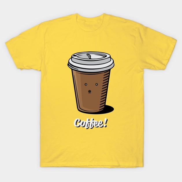 Coffee Oooooh! T-Shirt by Vin Zzep